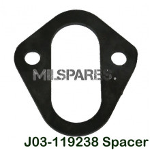 Spacer, engine to fuel pump